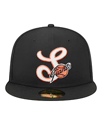 New Era Men's Black San Francisco Giants Duo Logo 2.0 59FIFTY Fitted Hat