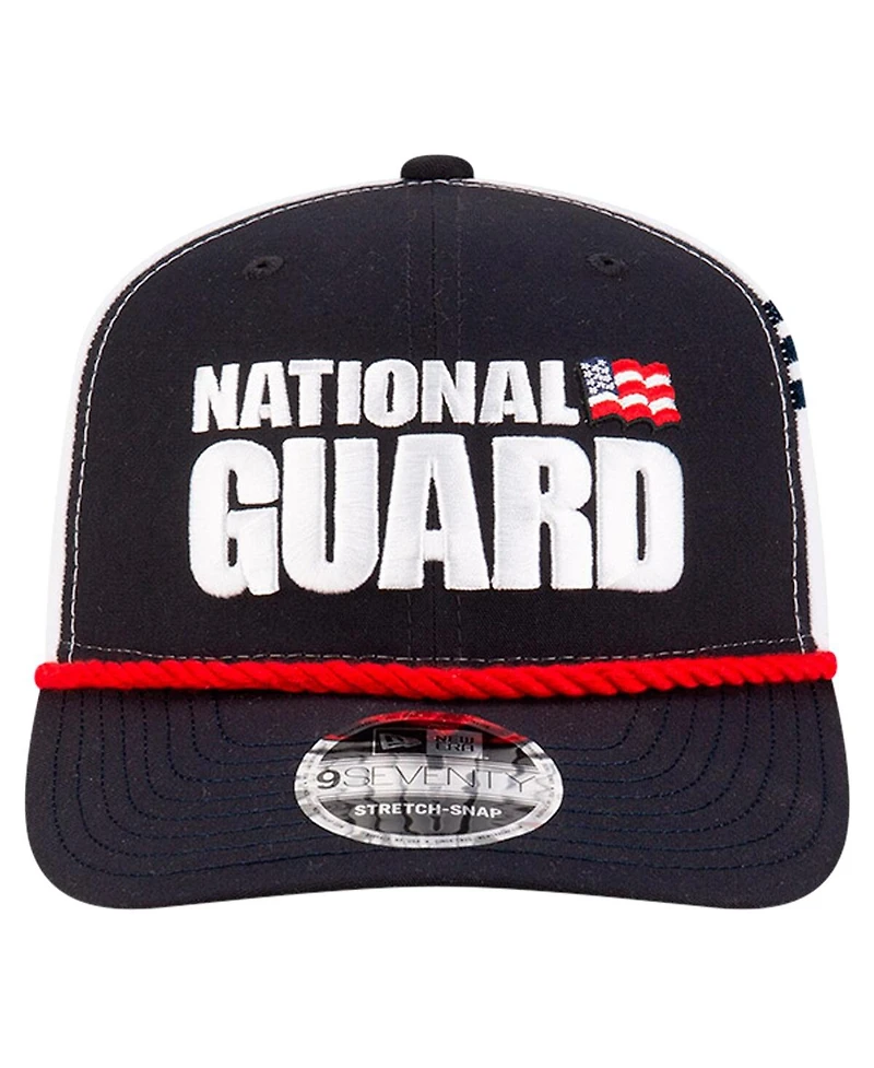New Era Men's Black/White Dale Earnhardt Jr. National Guard 9SEVENTY Stretch-snap Hat