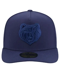 New Era Men's Navy Memphis Grizzlies Colorpack A-Frame Pinch Front 59FIFTY Fitted Hat