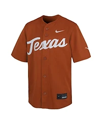 Nike Big Boys and Girls Texas Orange Texas Longhorns Limited Baseball Jersey