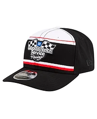 New Era Men's Black/White Dale Earnhardt Good wrench Service 9SEVENTY Stretch-Snap Hat