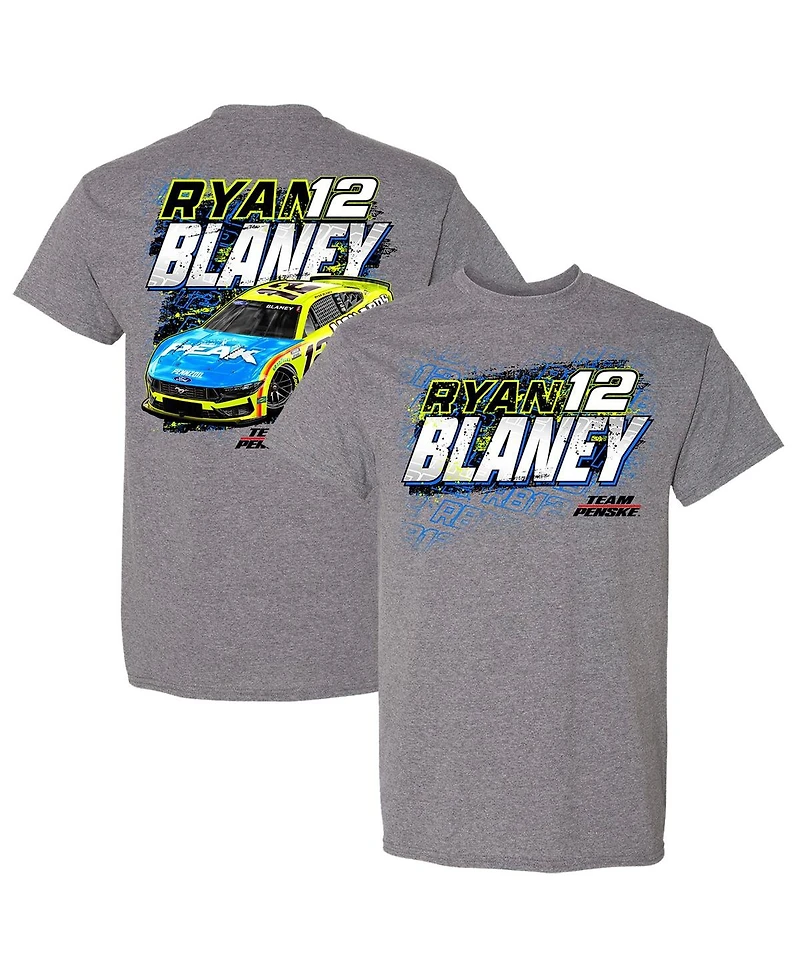 Team Penske Men's Heather Gray Ryan Blaney Car T-Shirt