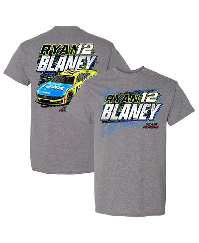 Team Penske Men's Heather Gray Ryan Blaney Car T-Shirt