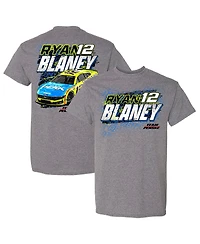 Team Penske Men's Heather Gray Ryan Blaney Car T-Shirt