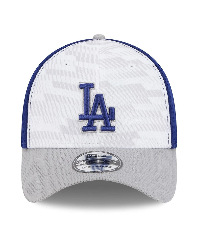 New Era Men's Royal/Gray Los Angeles Dodgers 2025 Mlb Clubhouse 39THIRTY Flex Hat
