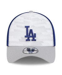 New Era Men's Royal/Gray Los Angeles Dodgers 2025 Mlb Clubhouse 39THIRTY Flex Hat