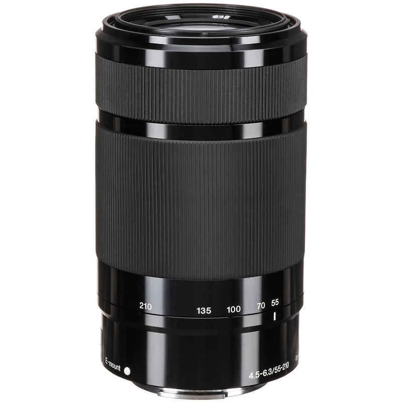 Sony E 55-210mm f/4.5-6.3 Oss Lens for Sony E, Black