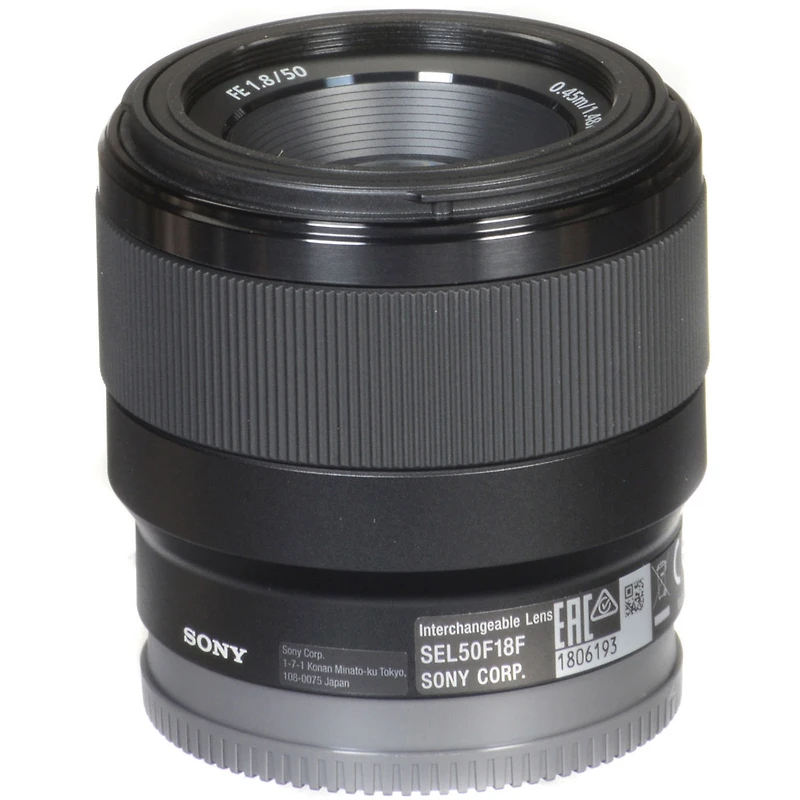 Sony Sony - Fe 50mm F1.8 Standard Lens (SEL50F18F/2), Black