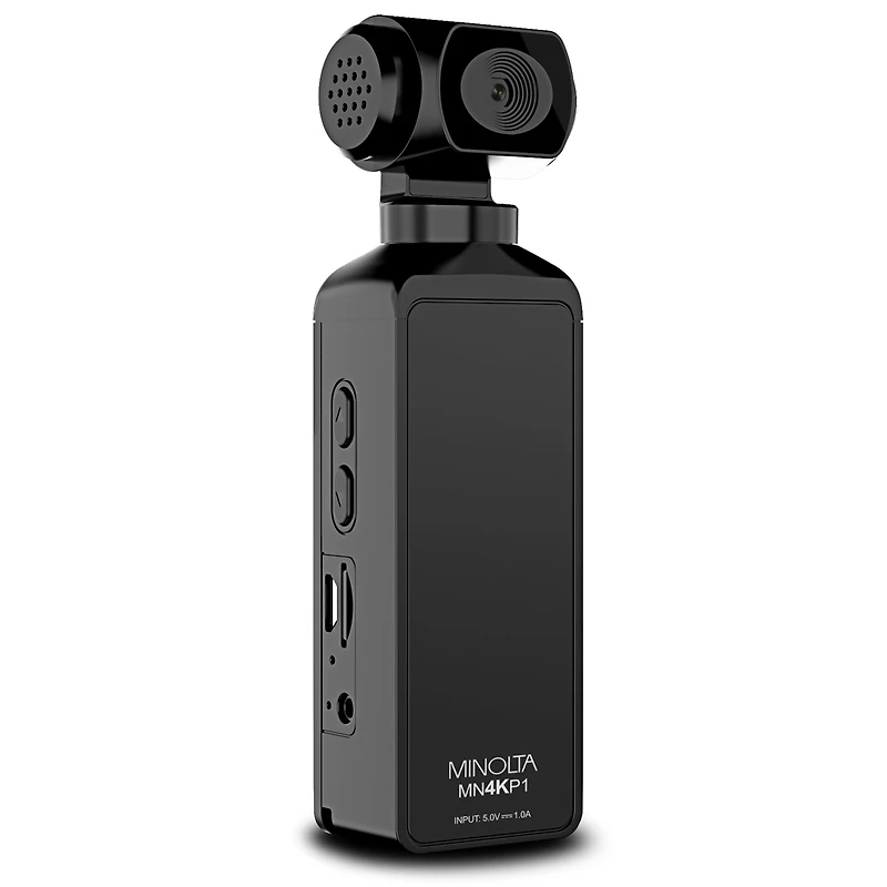 Minolta MN4KP1 4K Ultra Hd Wi-Fi Enabled Pocket Camcorder, Black
