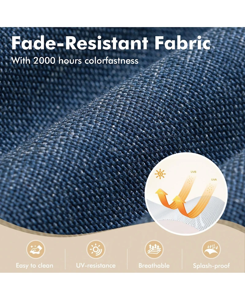 Xizzi Patio Furniture Sets Outdoor Swivel Rocking Chairs with 50,000 Btu Propane Fire Pit Table 7 Pieces All Weather Pe Wicker Conversation Sofa and M