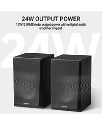 Edifier Bluetooth Bookshelf Speakers with Mdf Enclosure, Powered Studio Monitors - 24W Rms (Pair)