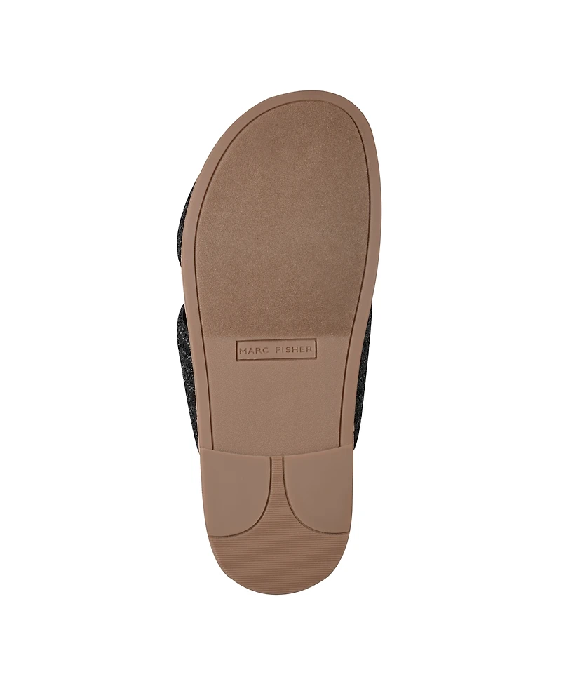 Marc Fisher Women's Erim Woven Slip-On Flatform Sandals