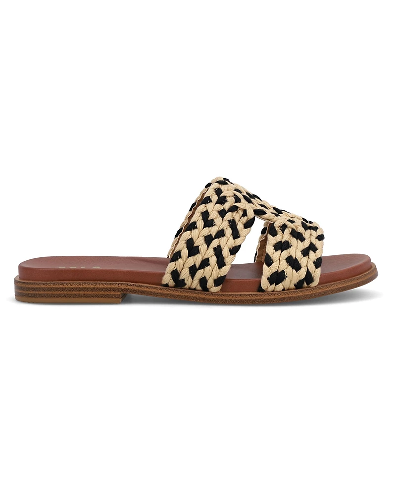 Mia Women's Poet Round Toe Flat Sandals