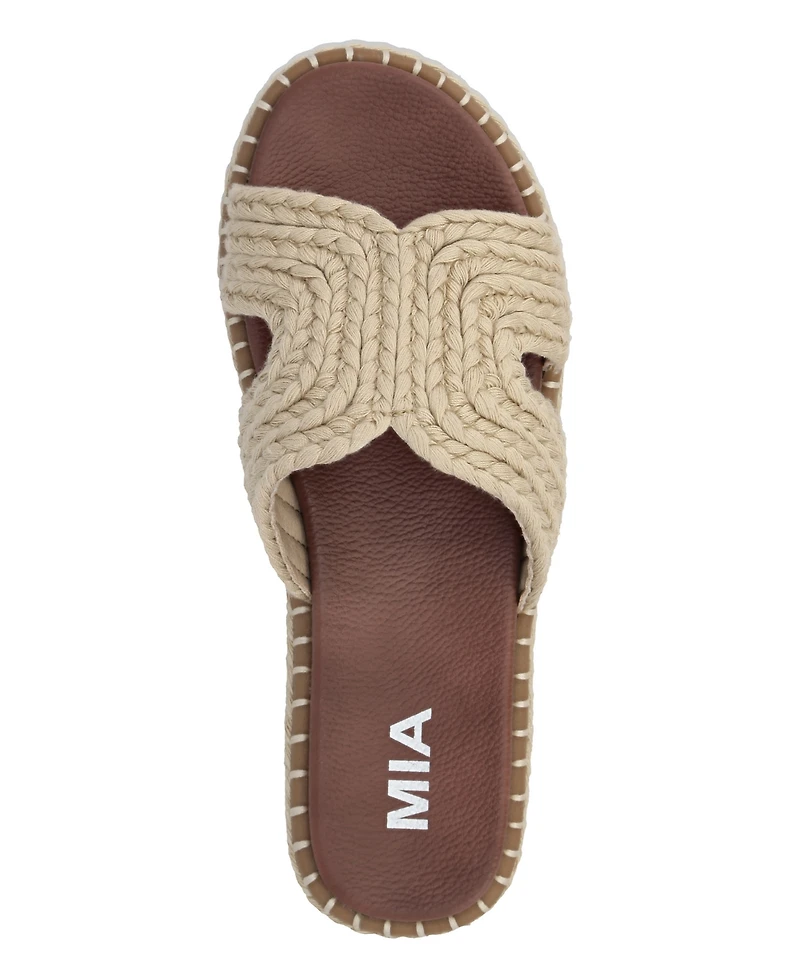 Mia Women's Sirah Slip-On Flat Sandals