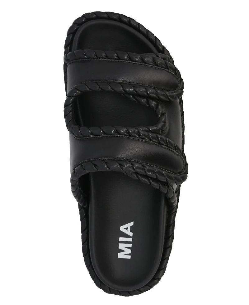 Mia Women's Gemi Double Strap Slip-On Sandals