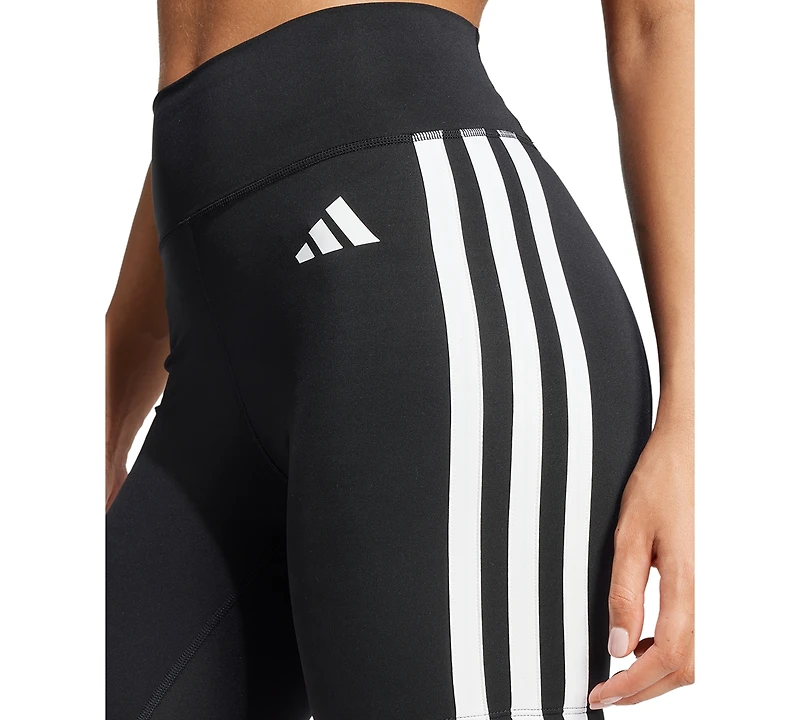 adidas Women's The Optime Essentials 3-Stripe Short Leggings