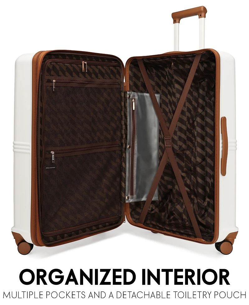 Elle Expedition 3-Piece Expandable Retro Spinner Luggage Set