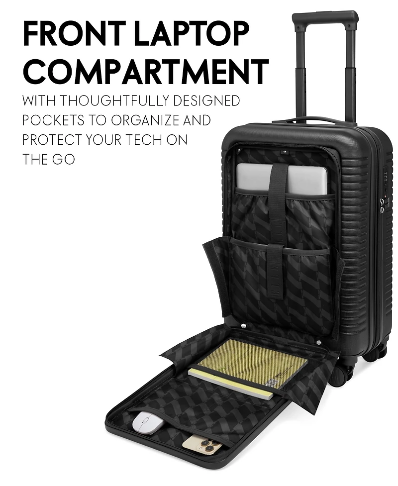 Elle Escape 22.5" Expandable Carry-On Suitcase with Front Laptop Pocket