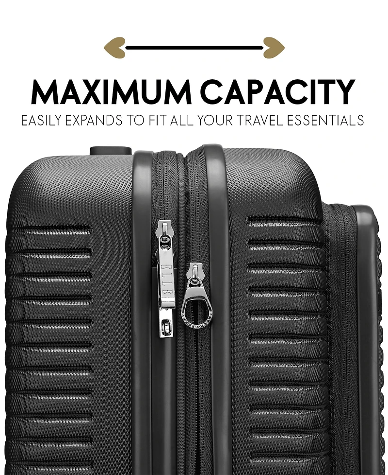 Elle Escape 22.5" Expandable Carry-On Suitcase with Front Laptop Pocket