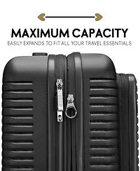 Elle Escape 22.5" Expandable Carry-On Suitcase with Front Laptop Pocket