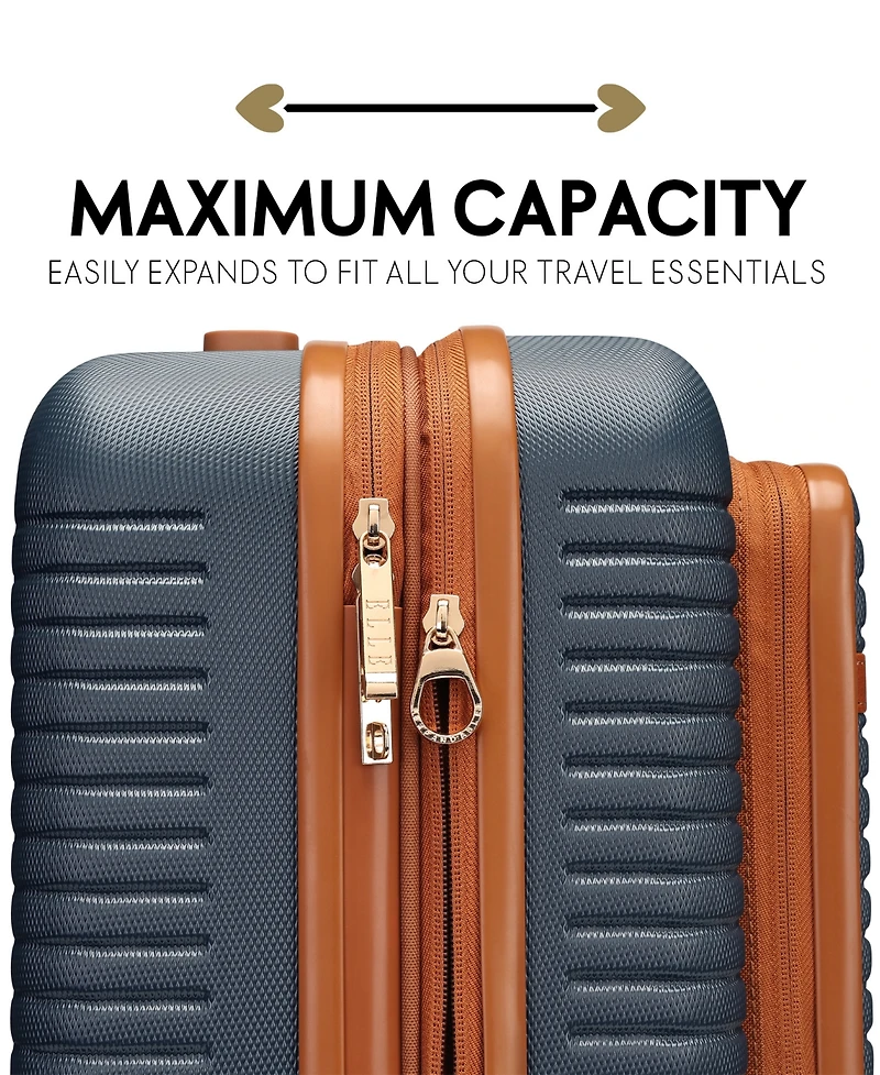 Elle Escape 22.5" Expandable Carry-On Suitcase with Front Laptop Pocket