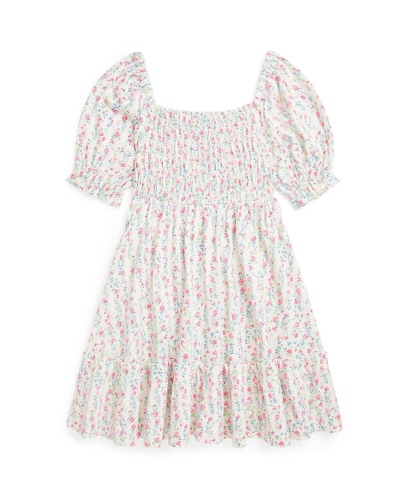 Polo Ralph Lauren Toddler and Little Girls Floral Smocked Jersey Dress