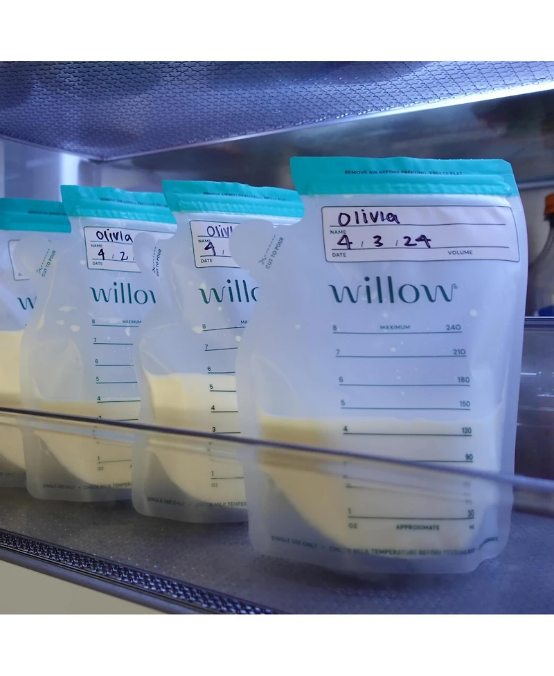 Willow Breast Milk Storage Bags, 100- count