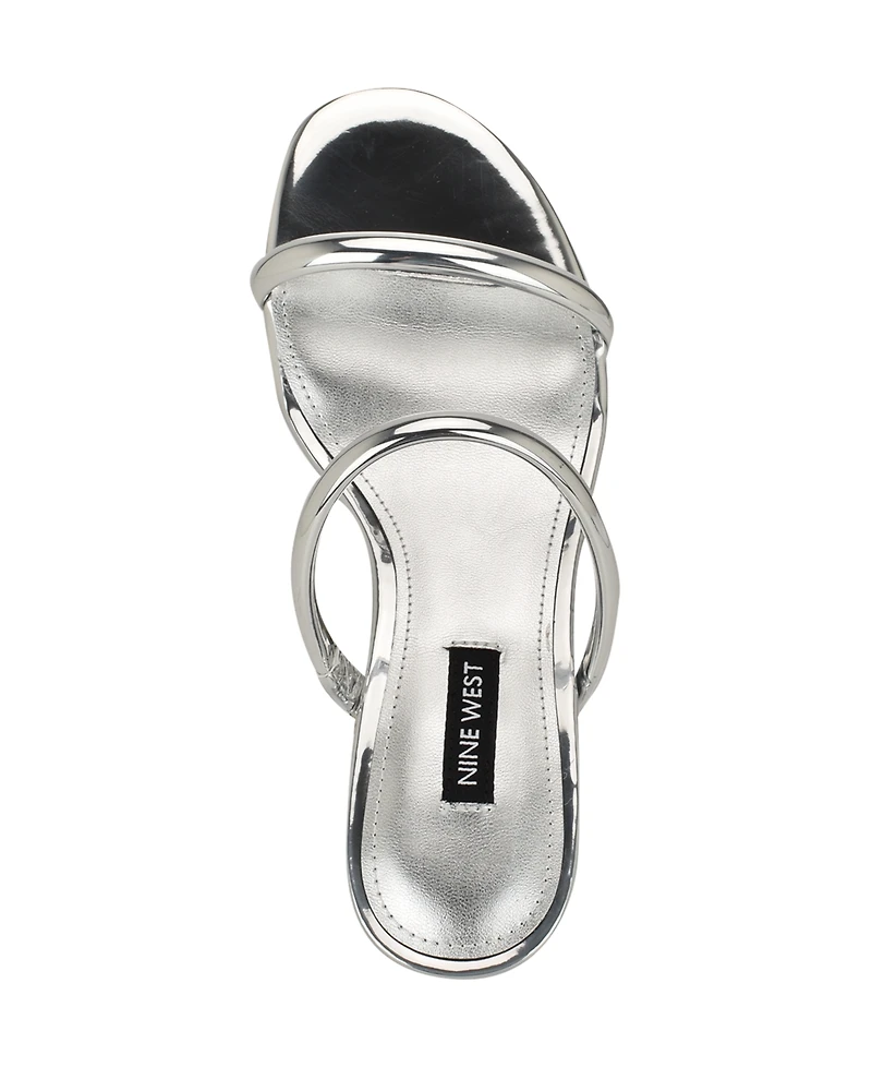 Nine West Women's Berri Double Strap Kitten Heel Sandals