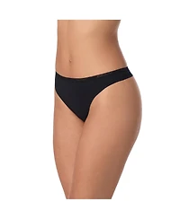 Dkny Women's Cotton Modal Thong 3 Pack- DK8461P3