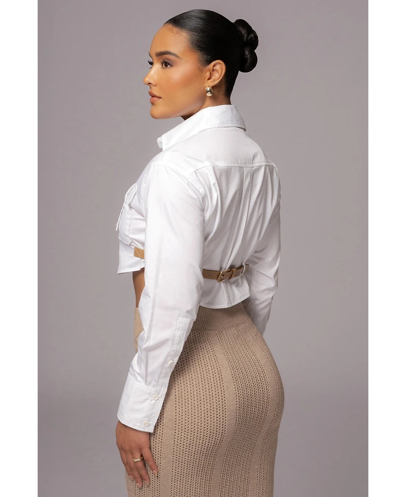 Jluxlabel Women's Close To You Collared Top