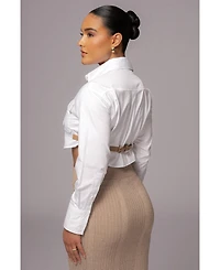 Jluxlabel Women's Close To You Collared Top