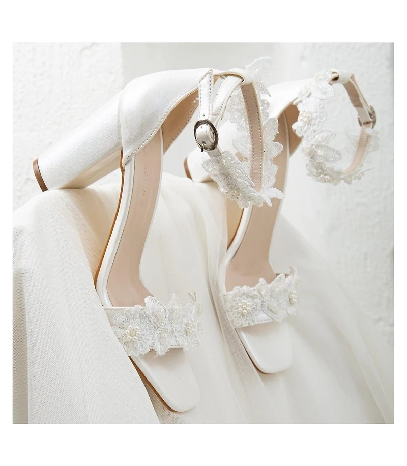 Dede Lace Bridal High Heel Sandals