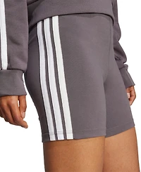 adidas Women's Essentials 3-Stripe High-Rise Bike Shorts