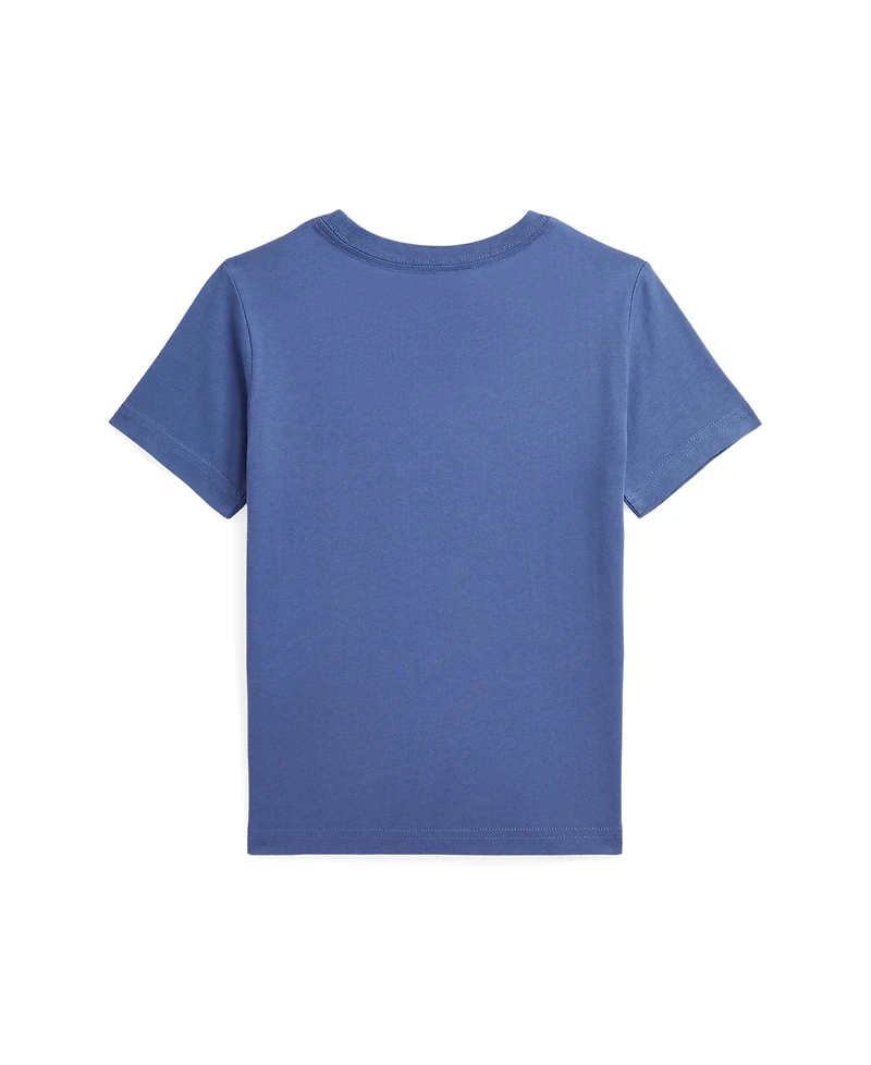 Polo Ralph Lauren Toddler and Little Boys Madras-Logo Jersey T-Shirt