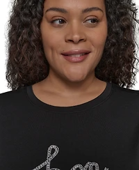 Karl Lagerfeld Paris Plus Bon Voyage Graphic Top
