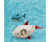Sperric Toddler Wind-Up Floating Shark Bath Toys – 12PCS Colorful Swimming Sharks, Interactive & Battery-Free Water Play Set Bath, Pool & Summe