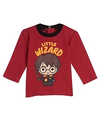 Harry Potter Baby Boys Bodysuit T-Shirt and Pants 4 Piece Layette Set