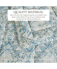 Linery & Co. Reversible Down Alternative Printed Comforter Set