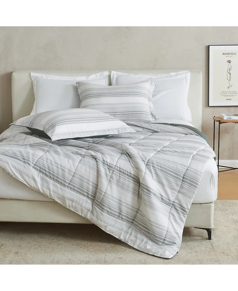 Linery & Co. Reversible Down Alternative Printed Comforter Set