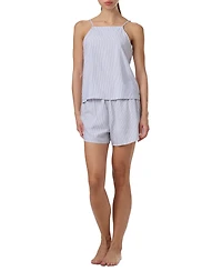 Tommy Hilfiger Women's 2-Pc. Striped Cami & Boxer Pajama Set