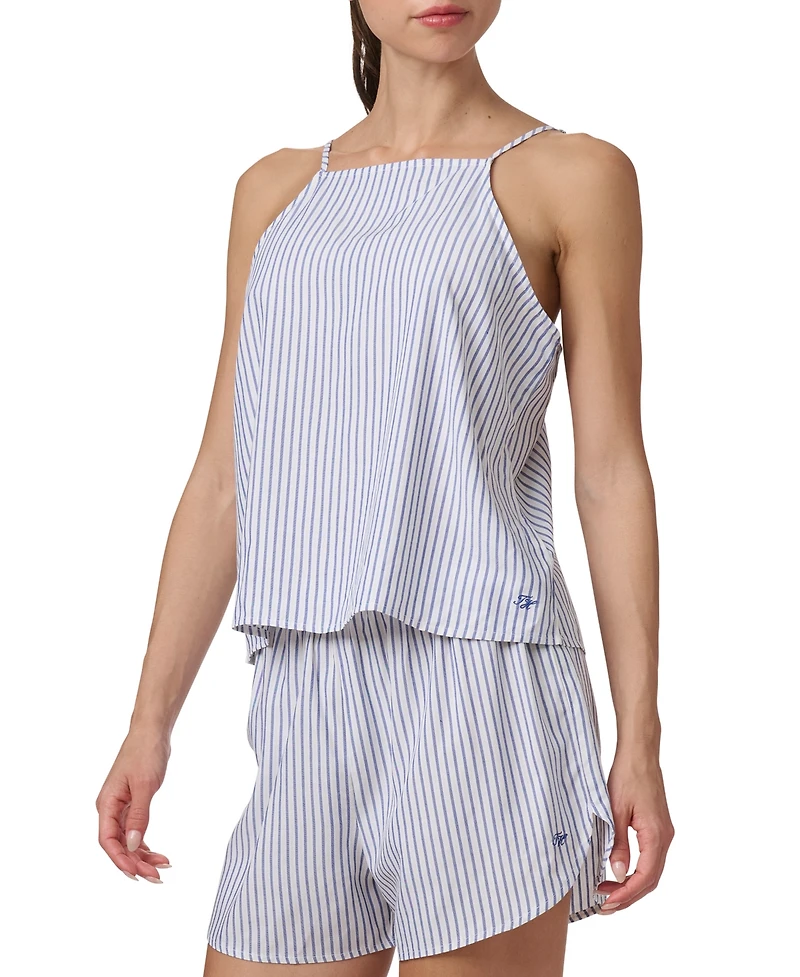 Tommy Hilfiger Women's 2-Pc. Striped Cami & Boxer Pajama Set