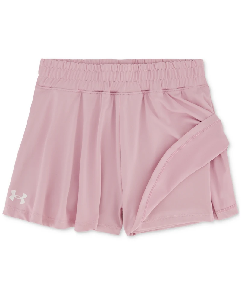 Under Armour Toddler & Little Girls T-Shirt & Flare Layered-Look Shorts, 2 Piece Set