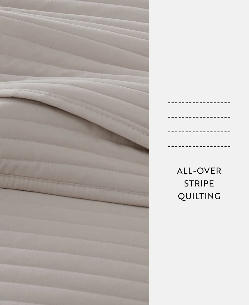 ienjoy Home Stripe Stitch 3-Pc. Quilt Set, Full/Queen