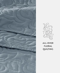 ienjoy Home Floral Stitch 2-Pc. Lightweight Quilt Set, Twin/Twin Xl