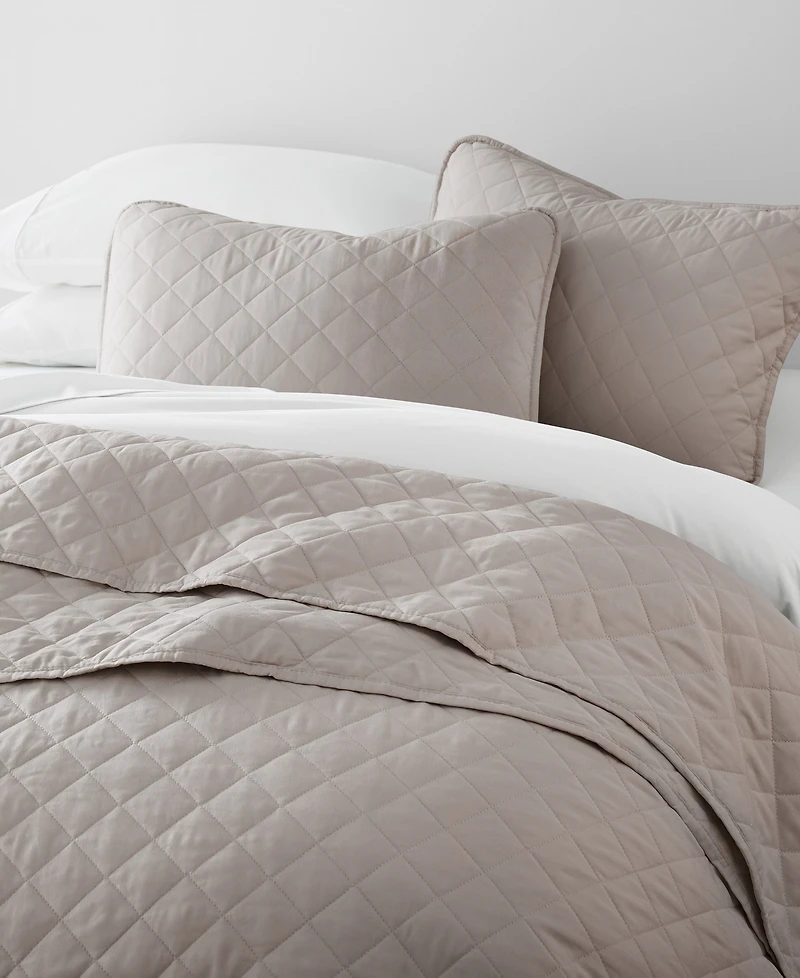 ienjoy Home Diamond Stitch 3-Pc. Lightweight Quilt Set, Full/Queen