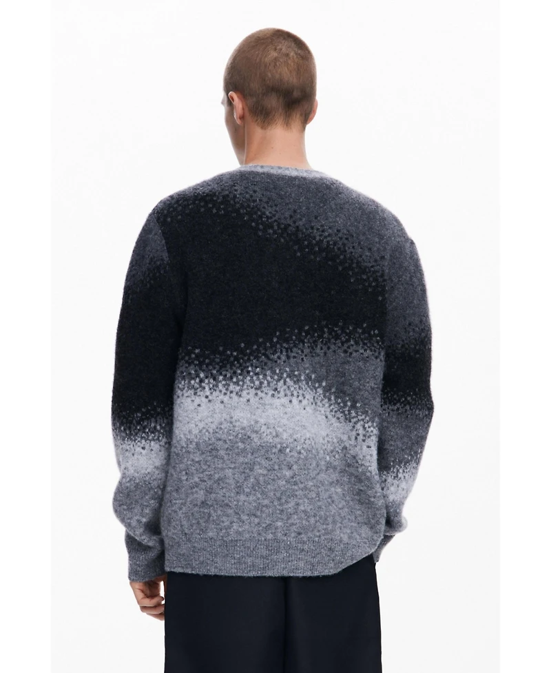 Desigual Men's Ombre knit cardigan