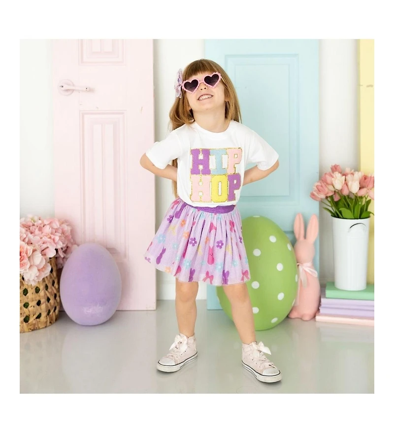 Sweet Wink Little and Big Girls Coquette Easter Bunny Tutu Skirt