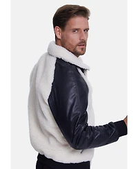 Furniq Uk Big & Tall Shearling Jacket