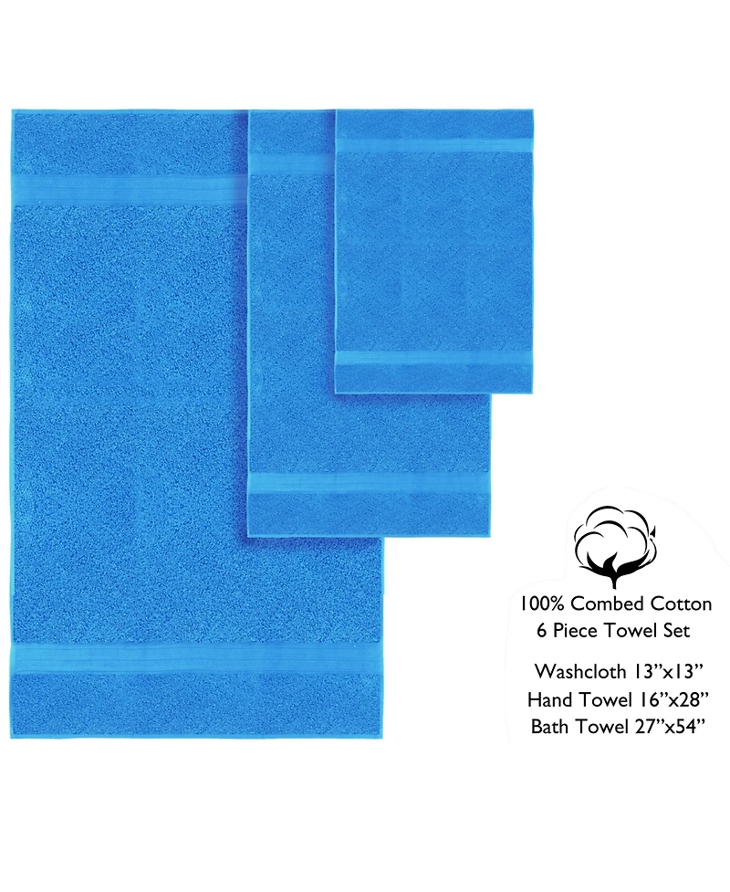 Feather & Stitch, Ny Luna 6-Pc. Bath Towel Set