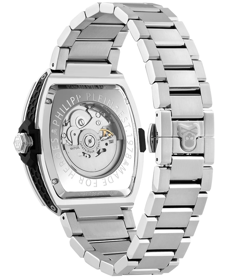 Philipp Plein Men's Automatic The Skeleton 2.0 Stainless Steel Bracelet Watch 44mm